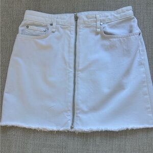 Rag & Bone White Mini Skirt